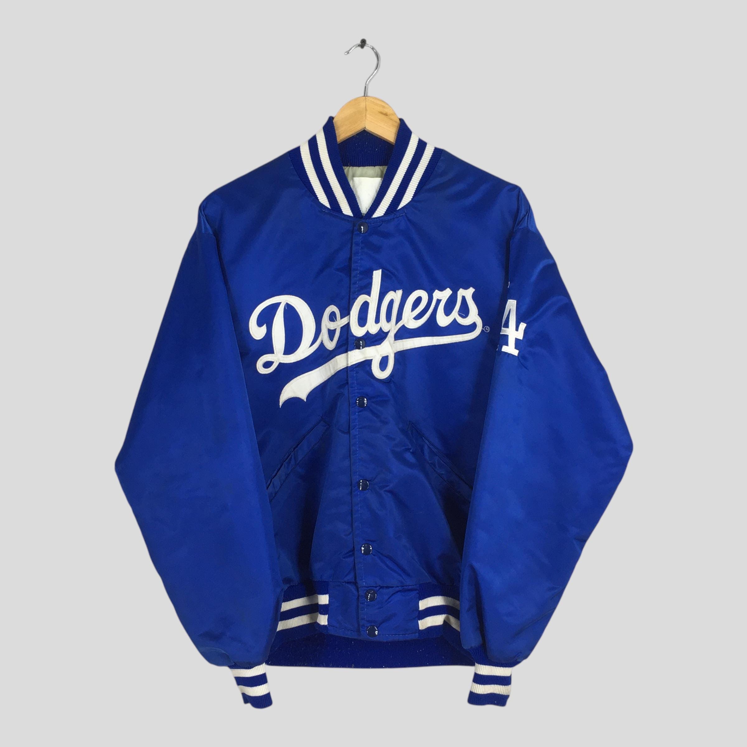 Vintage LA Dodgers MLB Stadium Varsity Satin Jacket Large Baseball