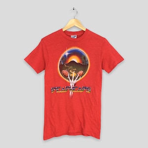 Vintage 1980s Grateful Dead Rock Deadheads Tshirt Small Grateful Dead Music Concert Psychedelic Dead Head 1970s Grateful GDM Red Tee Size S
