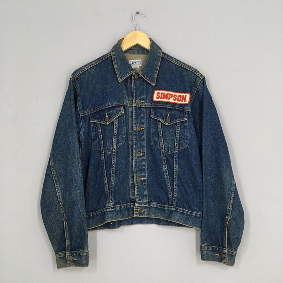 Vintage 90's Simpson Denim Jeans Jacket Medium Jea