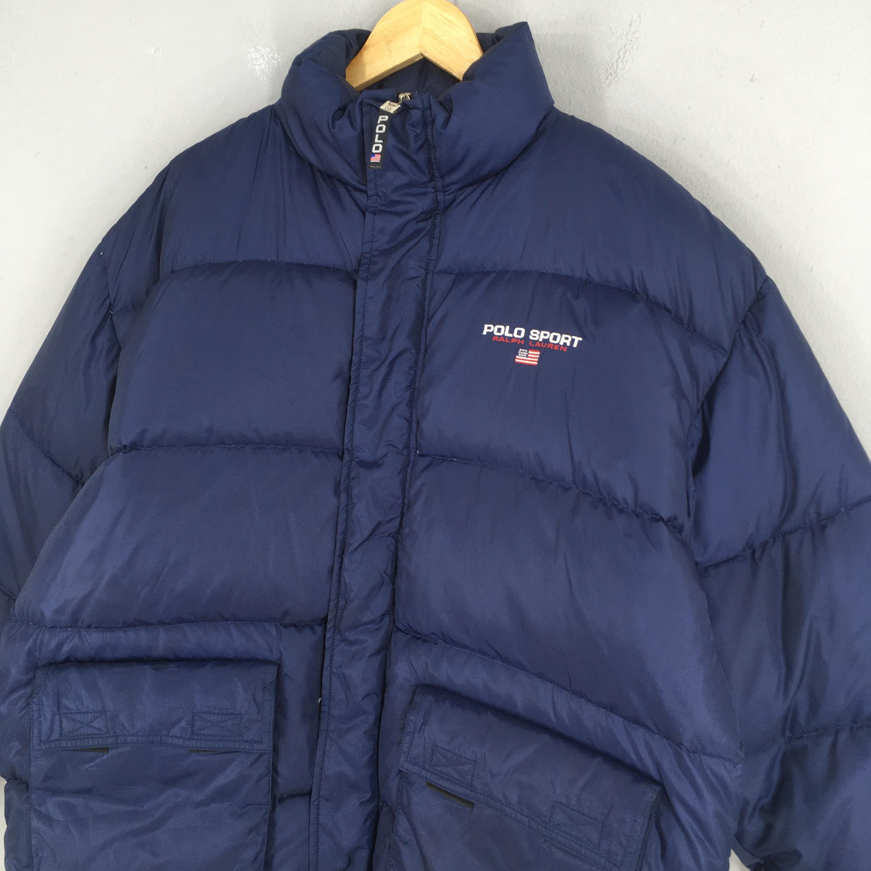 Vintage 90's Polo Sport Puffer Bomber Jacket Medium Polo Ralph