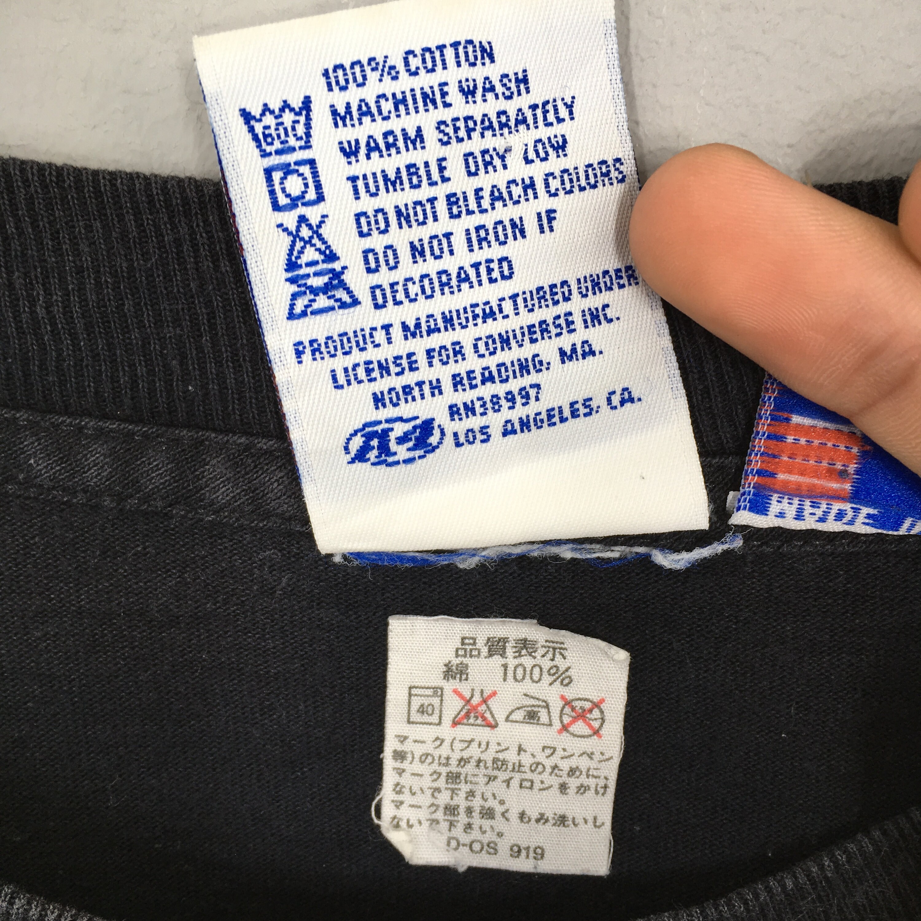 supreme wash tag made in china