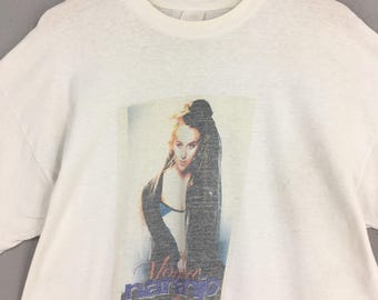 Vintage 90s Monica Naranjo Spanish Pop Rock Singer Tshirt Xlarge