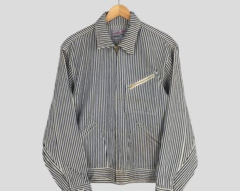Vintage Sugar Cane Hickory Stripes Jelt Denim Jacket Medium