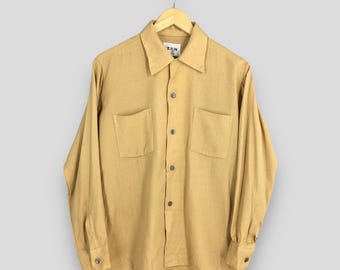 1950s Rayon Shirt - Navy Blue / 50s Vintage Shirt / Make - ARROW