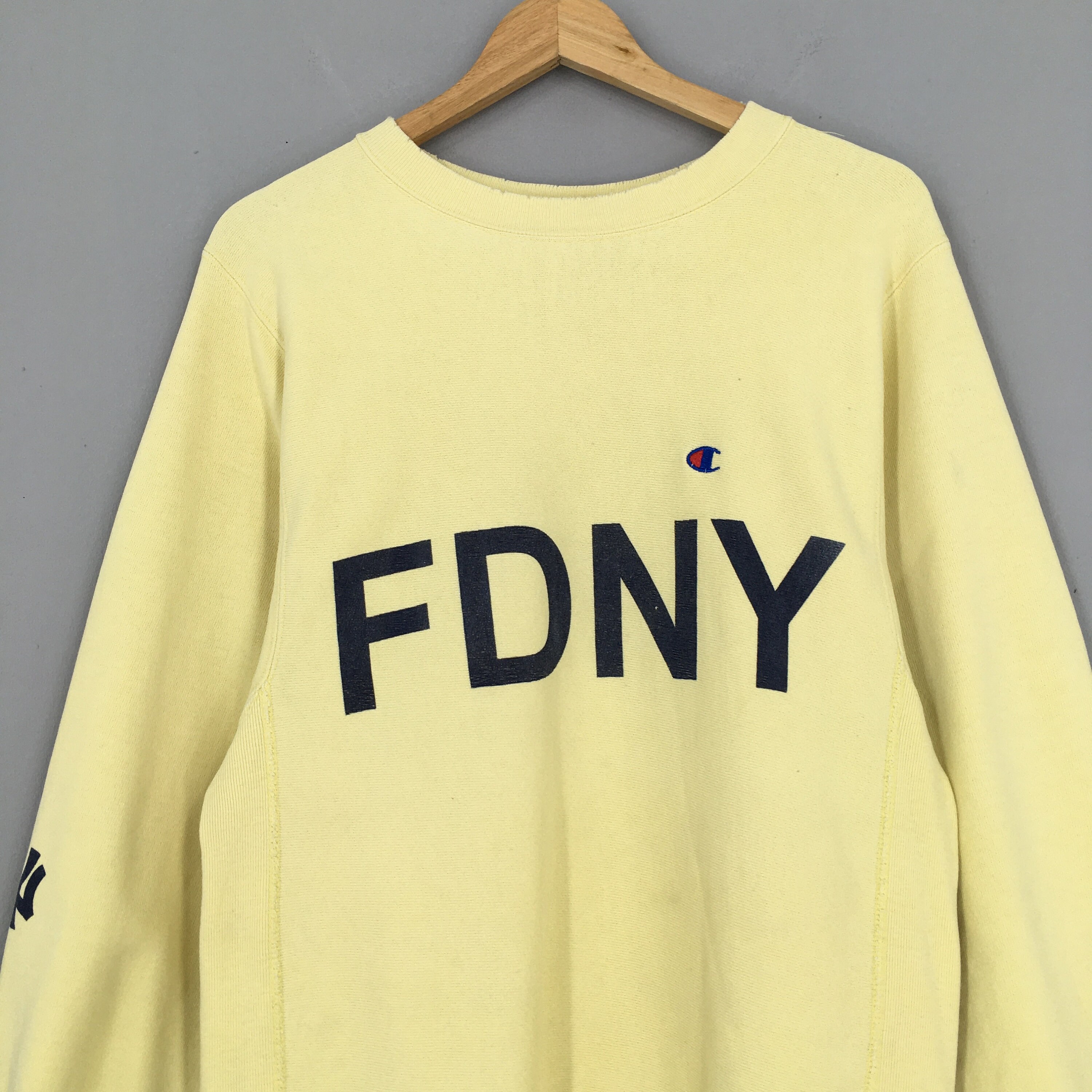 Vintage 80s Champion Reverse Weave FDNY Jumper Sweater Medium | Etsy