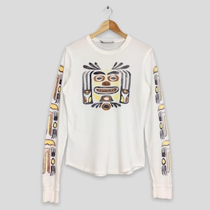 Vintage 1990s Dsquared2 Totemic Object Mika Art Longsleeve T shirt Small Cartoons Pop Art Dsquared2 White Tees Size S