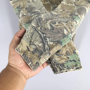 Vintage 90s Real Tree Camo Longsleeve Tshirt Large Camouflage Military Style Hunting Woodland Outdoor Mossy Oak Jungle Tee Oversized Size L image 4