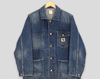 Vintage 80s Carhartt Workwear Chore Denim Jacket Xlarge