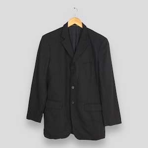 Gaultier Homme Object Black Stripes Blazer Casual Jacket Medium Jean Paul Gaultier Punk Designer Formal Button Jacket Gaultier Coat Size 48