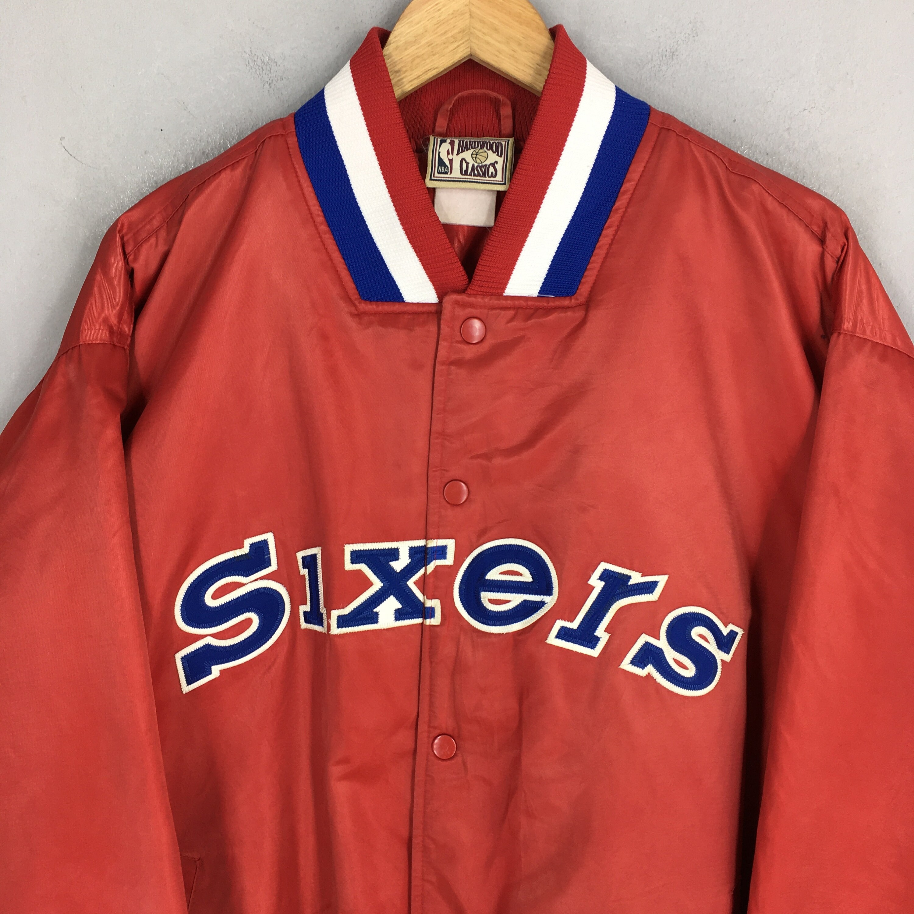 Vintage 80s NBA Starter Philadelphia 76ers Sixers Satin