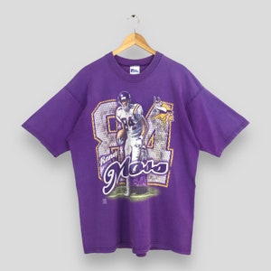 vintage Minnesota Vikings NFL Champions Randy Moss #84 Tshirt XL grand football américain Rugby MinnesotaVikings Pro Player Tee taille XL