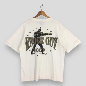 Vintage 1990's Bugle Boy Knock Out Boxing Usa Tshirt Large 90's Bugle Boy Benny Paret Boxer KO Streetwear UFC Wrestling Boxing Tees Size L