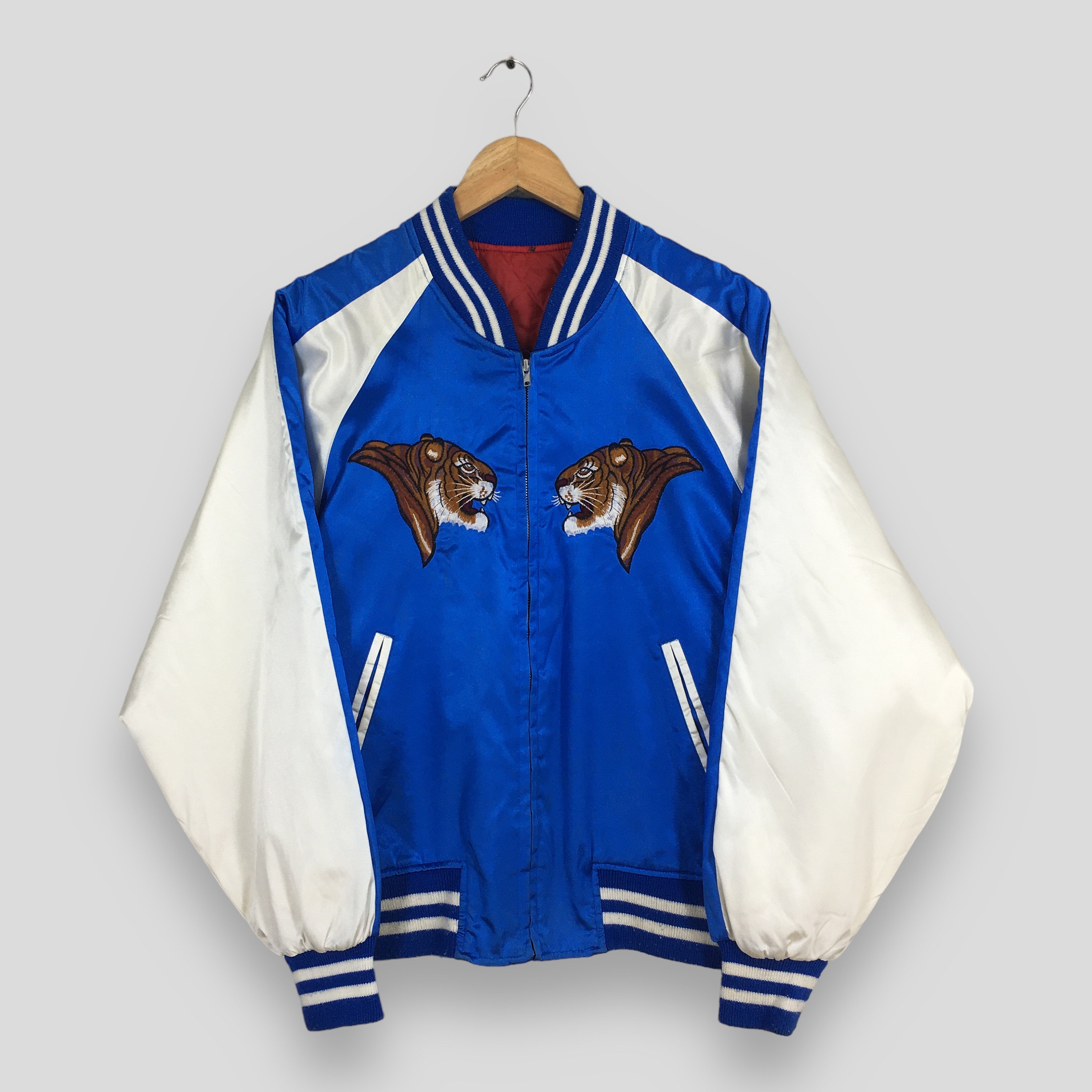 Vintage 80's Sukajan Tiger Yokosuka Souvenir Tiger Jacket Vintage 80's Sukajan Tiger Yokosuka Souvenir Tiger Jacket