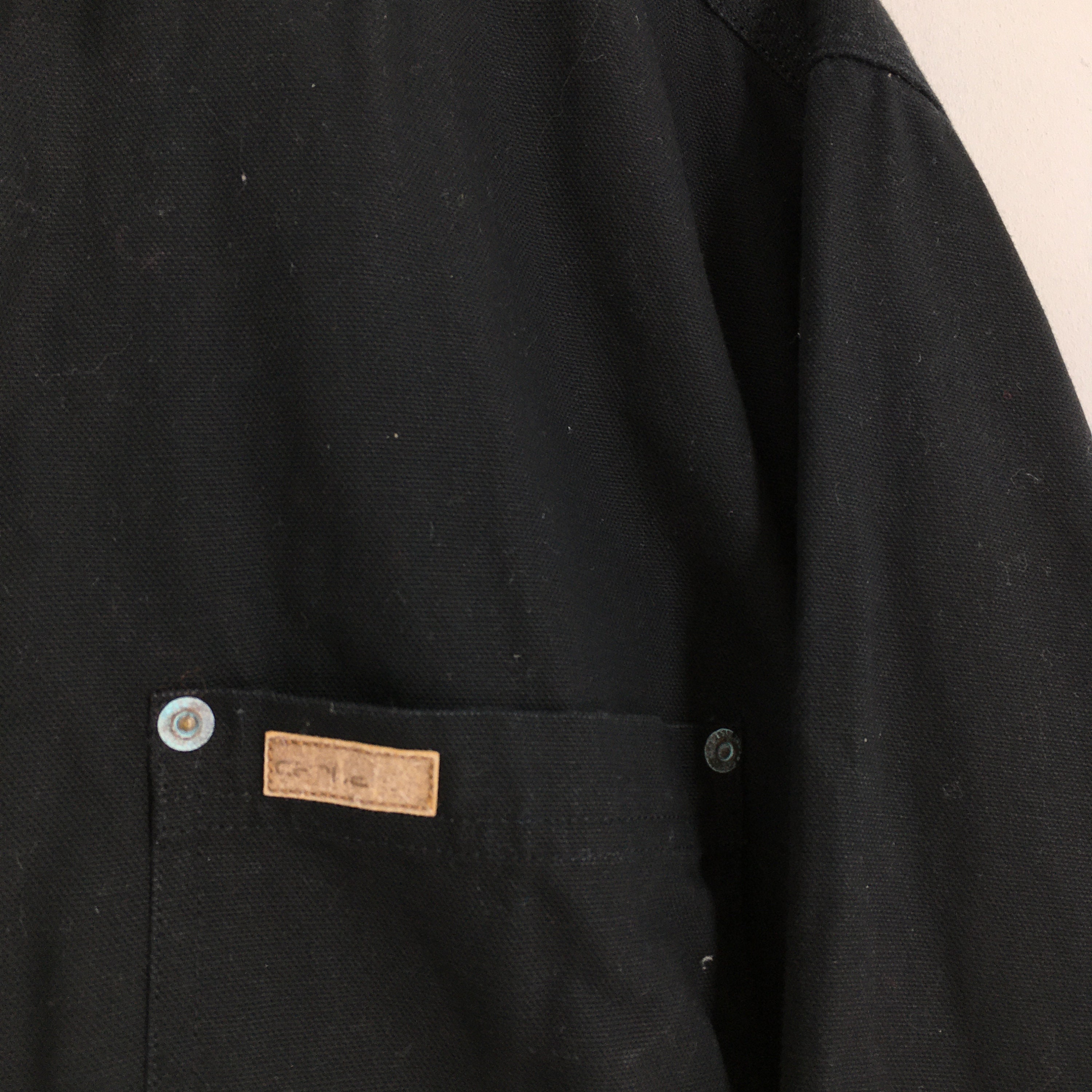 Vintage Carhartt Workwear Chore Jacket Black Xlarge 1990