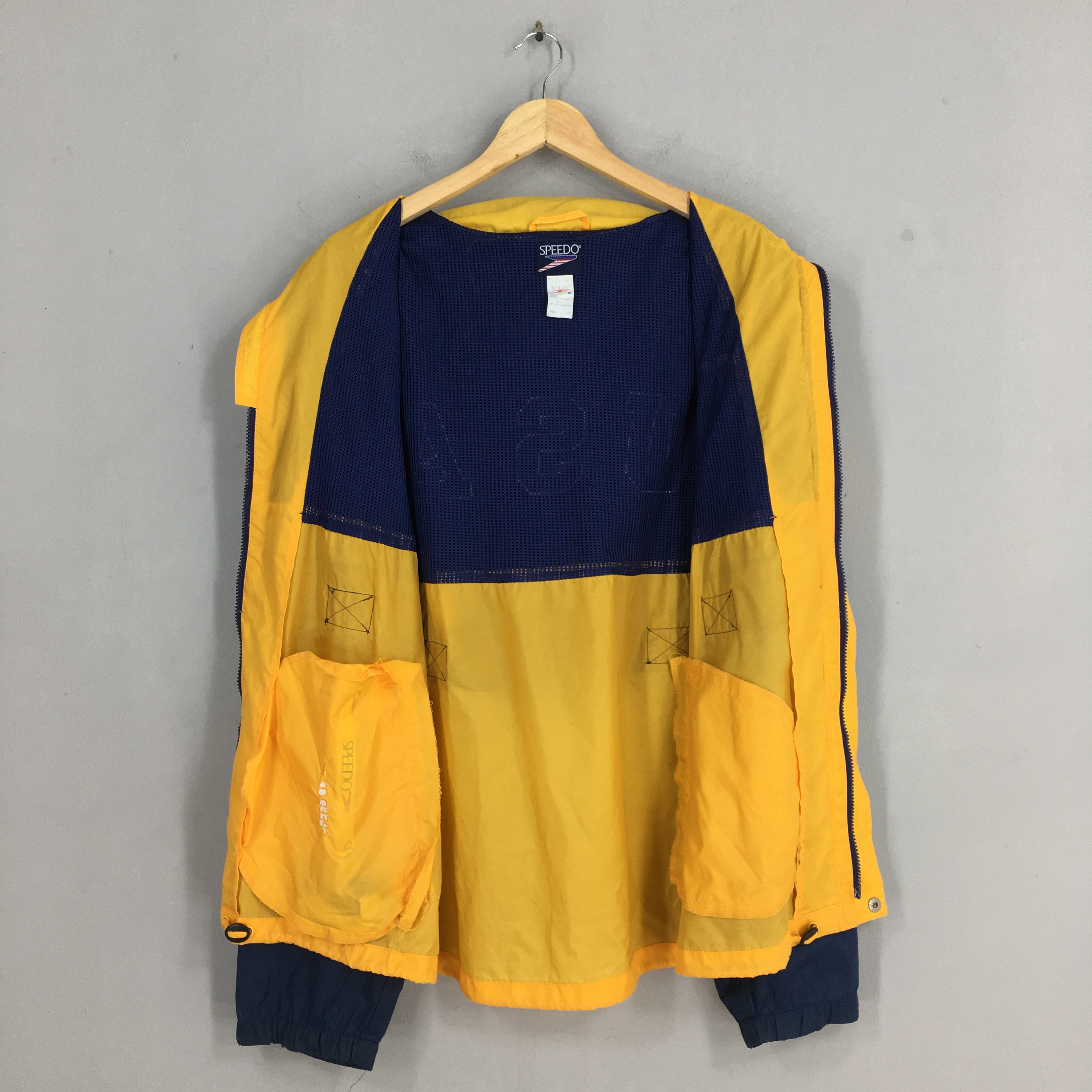 Vintage Speedo Usa Windbreaker Jacket Medium 90s Speedo