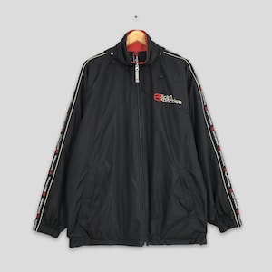 Vintage 90&#39;s Ecko Function Windbreaker Jacket Large Y2K Ecko Hip Hop Big Logo Sportswear Black Ecko Hoodie Zipper Jacket Size L