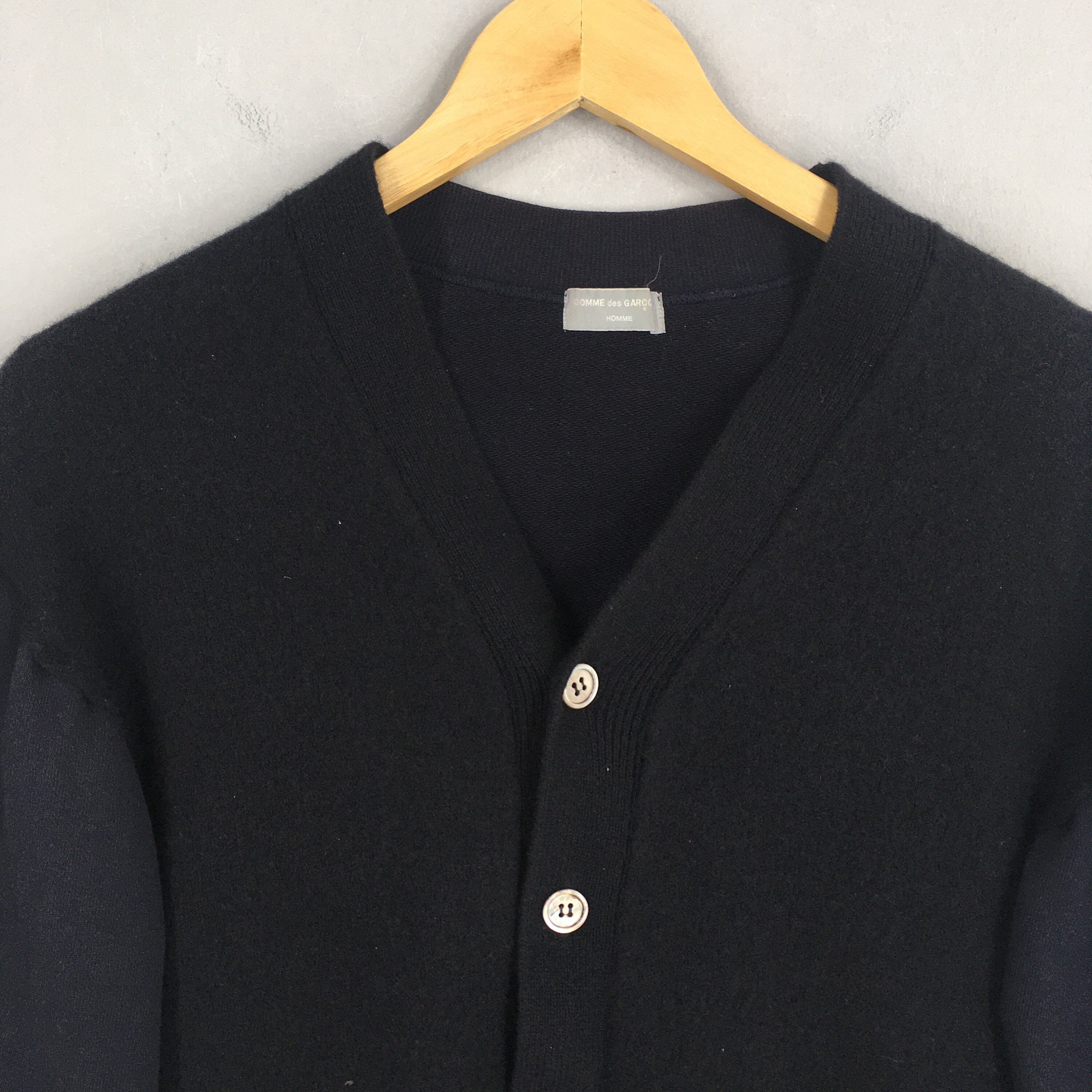 AD1998 Vintage Comme Des Garcons Homme Wool Cardigan Small Vintage 