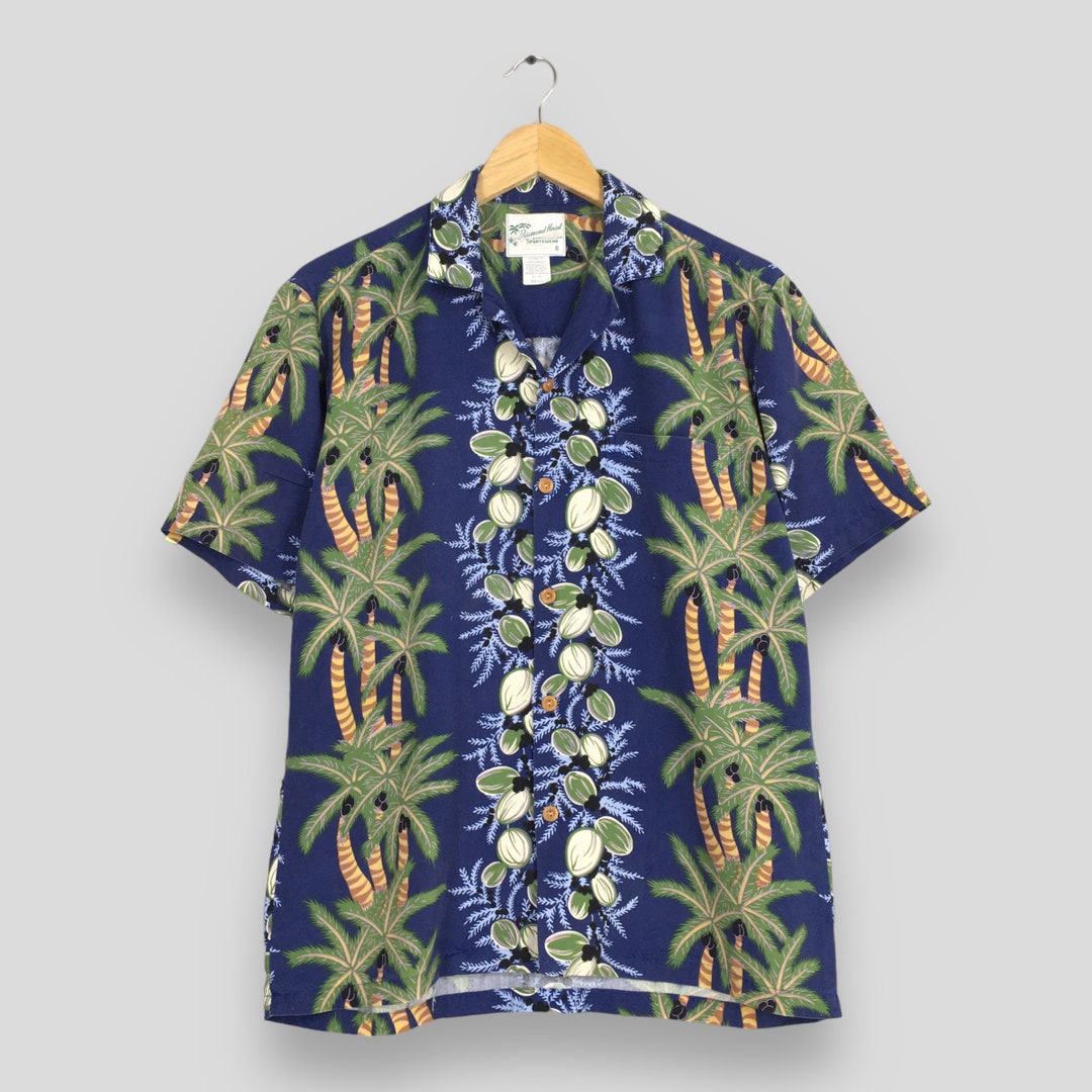 Vintage 1980s Diamond Head Sportswear Surfing Beach Rayon