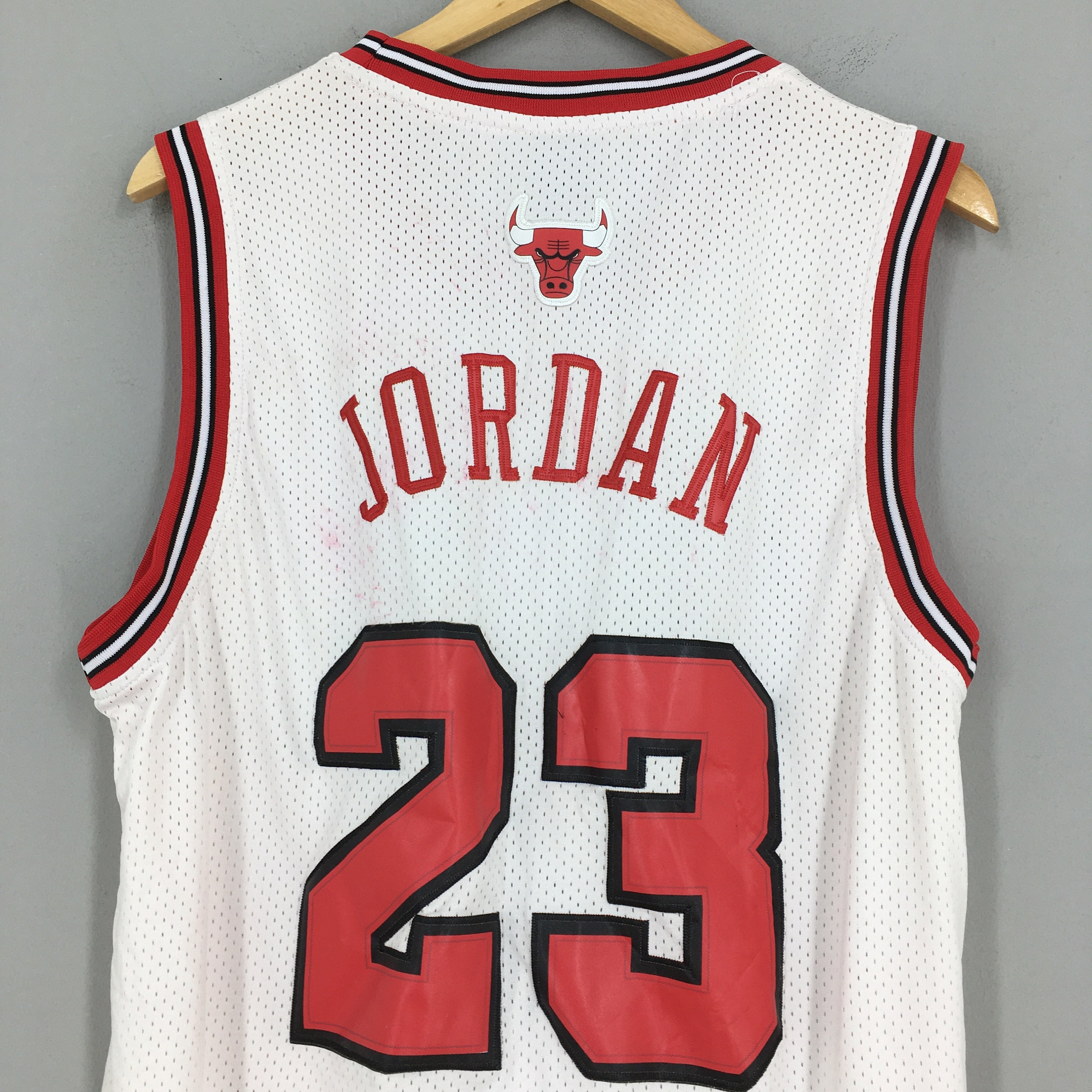 Nike Michael Jordan 23 Champion Jersey Large Chicago Bulls Etsy