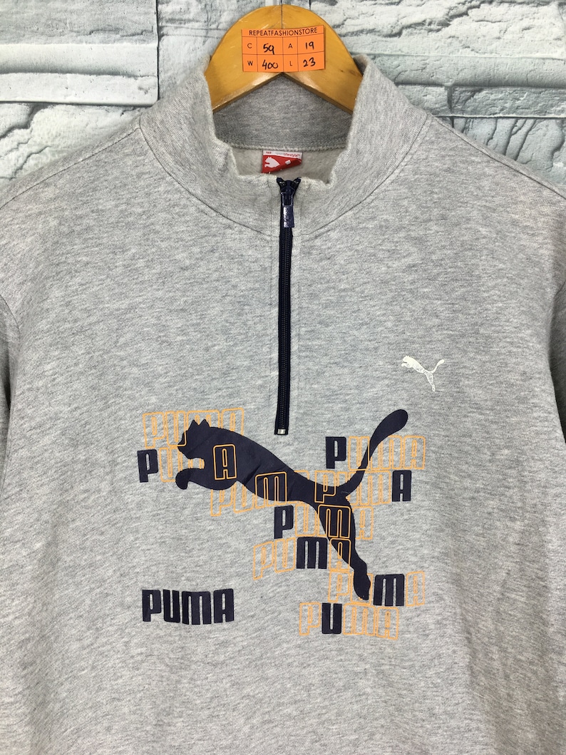 PUMA COUGAR Sweater Women Small Vintage 90s Puma Sportswear | Etsy
