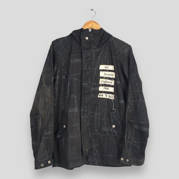 Vintage H Anarchy Seditionaries' Hoodie Black Jacket Medium 90s Anarchy For Anarchian Japanese Harajuku Fashion Goth Punk Zip Up Coat Size M