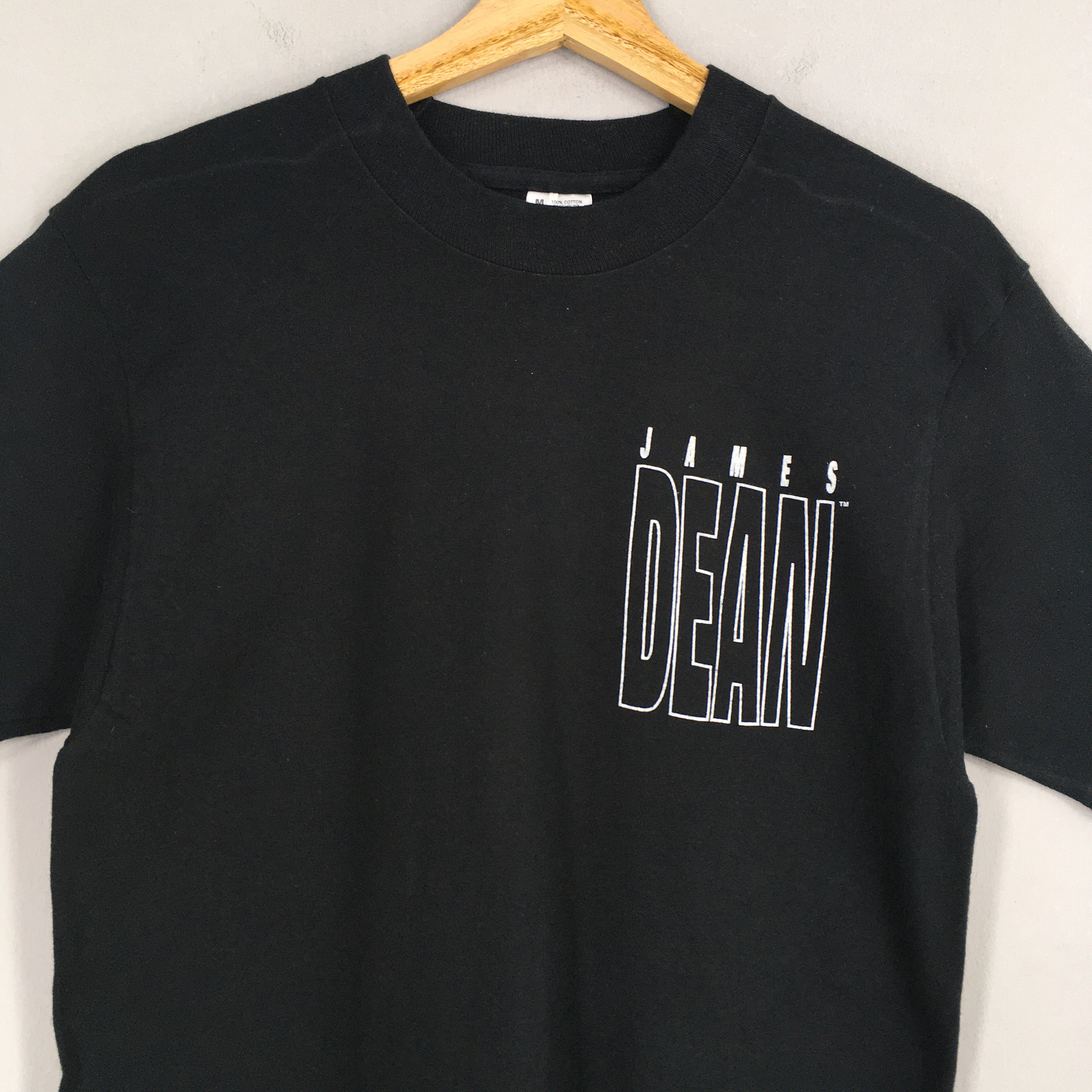 Vintage 90s James Dean Movie Promo Black T Shirt Medium 1993 James 