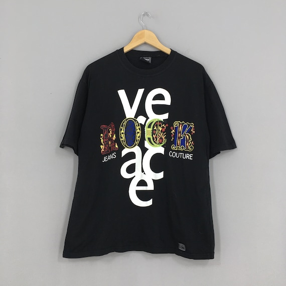 Vintage 90's Gianni Versace Rock Tshirt Medium Ve… - image 1