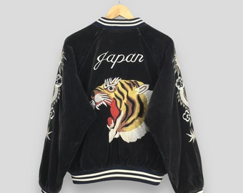 Vintage Sukajan Souvenir Tiger Head Bomber Jacket Medium Vintage Sukajan Souvenir Tiger Head Bomber Jacket Medium
