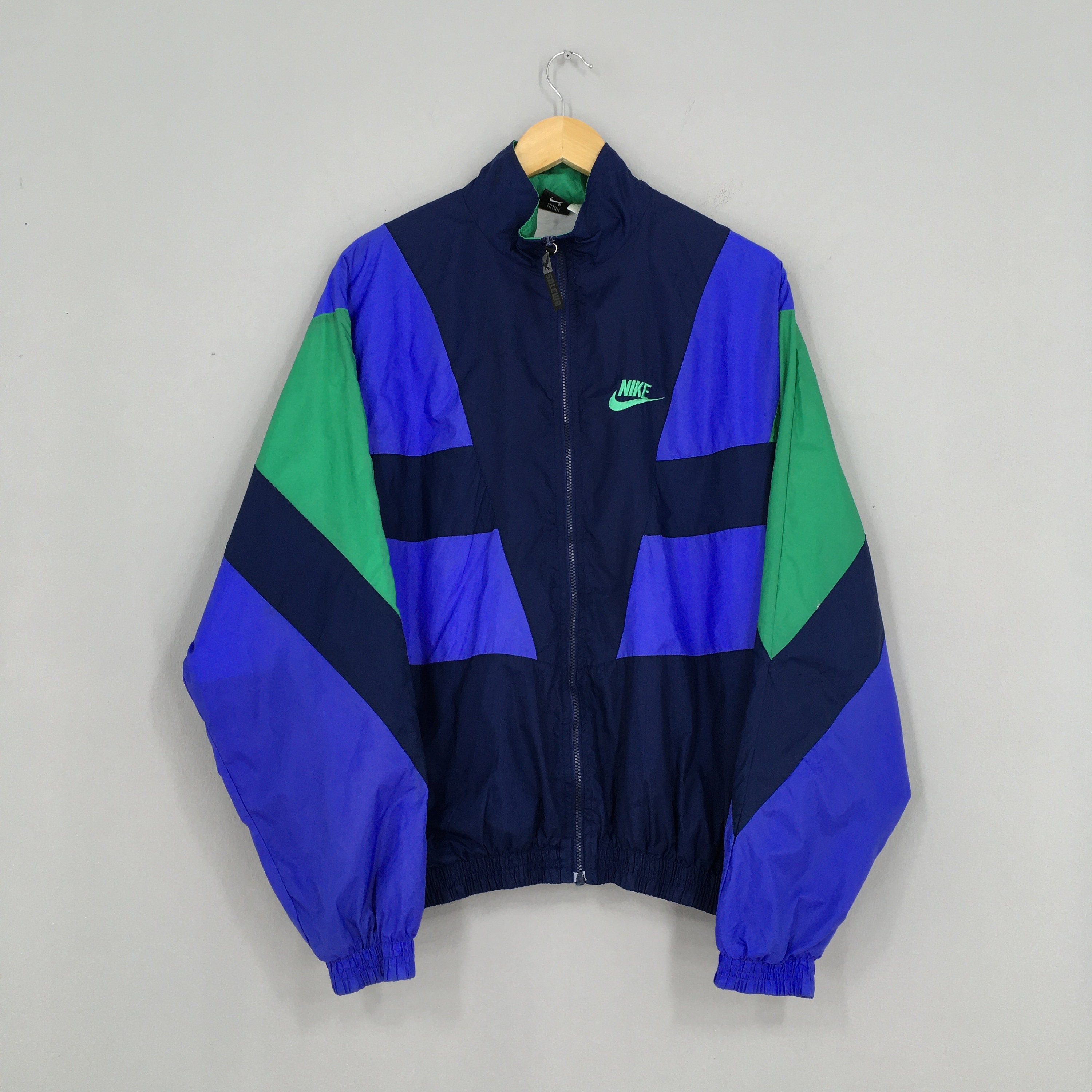 campo Picotear Desconfianza Vintage 90's Nike Windbreaker Multicolour Jacket Large - Etsy España