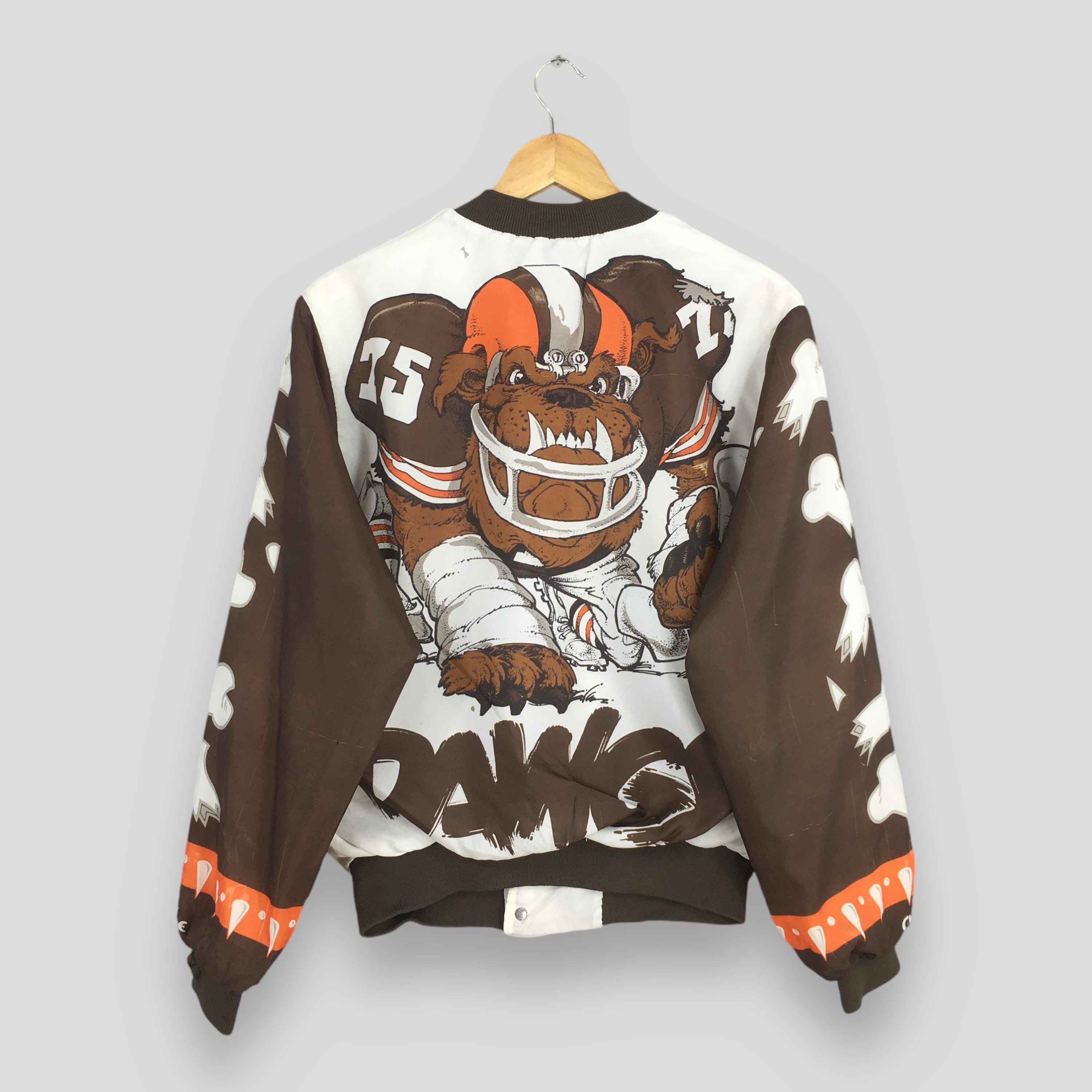Vintage 90s Cleveland Browns Dawgs NFL Varsity Jacket Medium