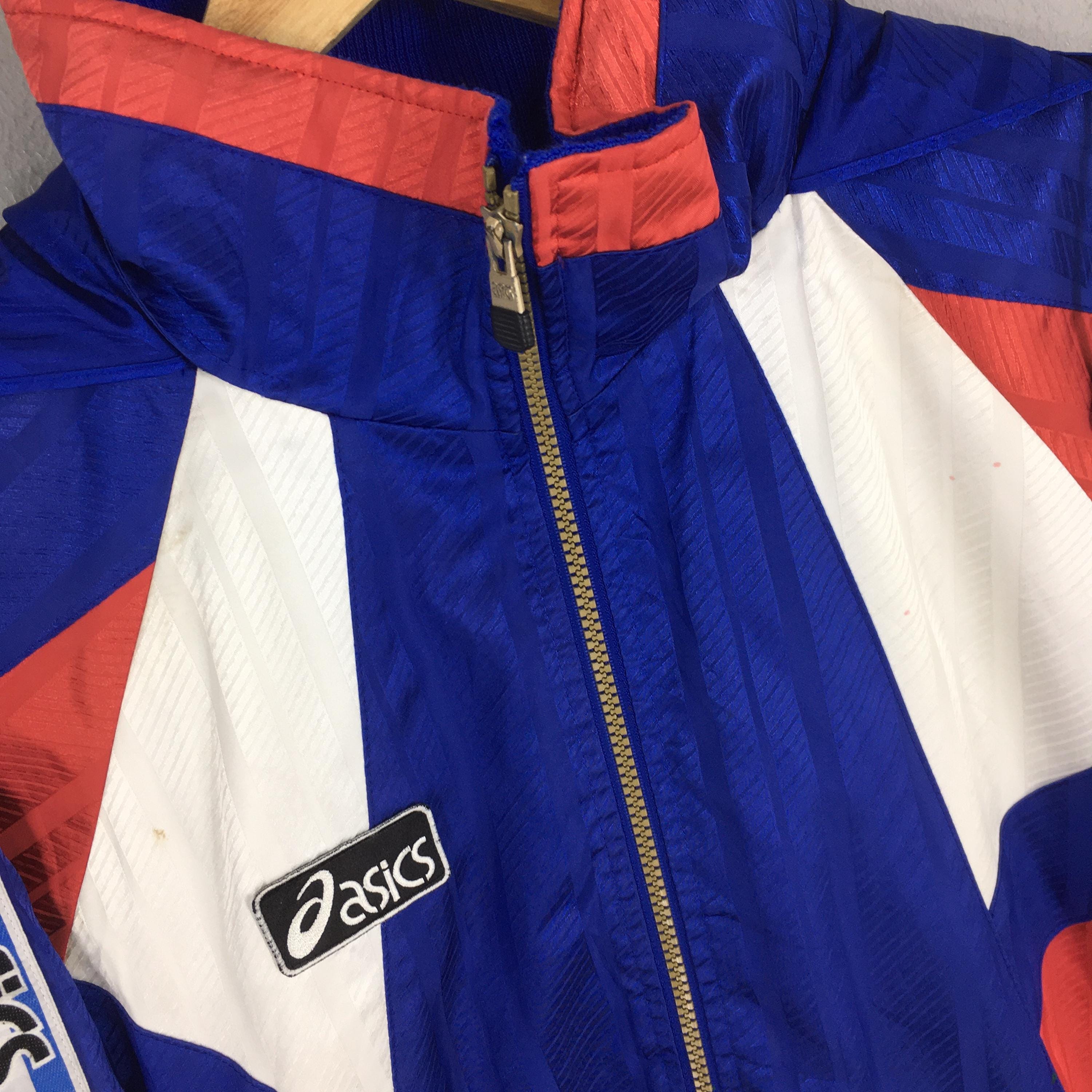 Vintage 90s Asics Japan Windbreaker Hoodie Jacket Xlarge Asics