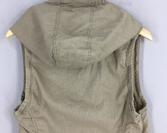 トップス Goa vest sleeveless Parker 00s archive Vintage Goa If Six Was Nine Sleeveless Vest Linen Jacket