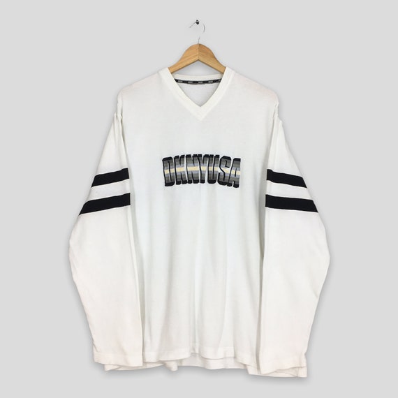 Vintage 90's Dkny Usa White T Shirt Large Dkny Sport Jeans Vintage 90's Dkny Usa White T Shirt Large Dkny Sport Jeans