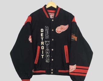 NHL Detroit RedWings JH Designスタジャンジャケット NHL Detroit RedWings JH Designスタジャンジャケット Men's