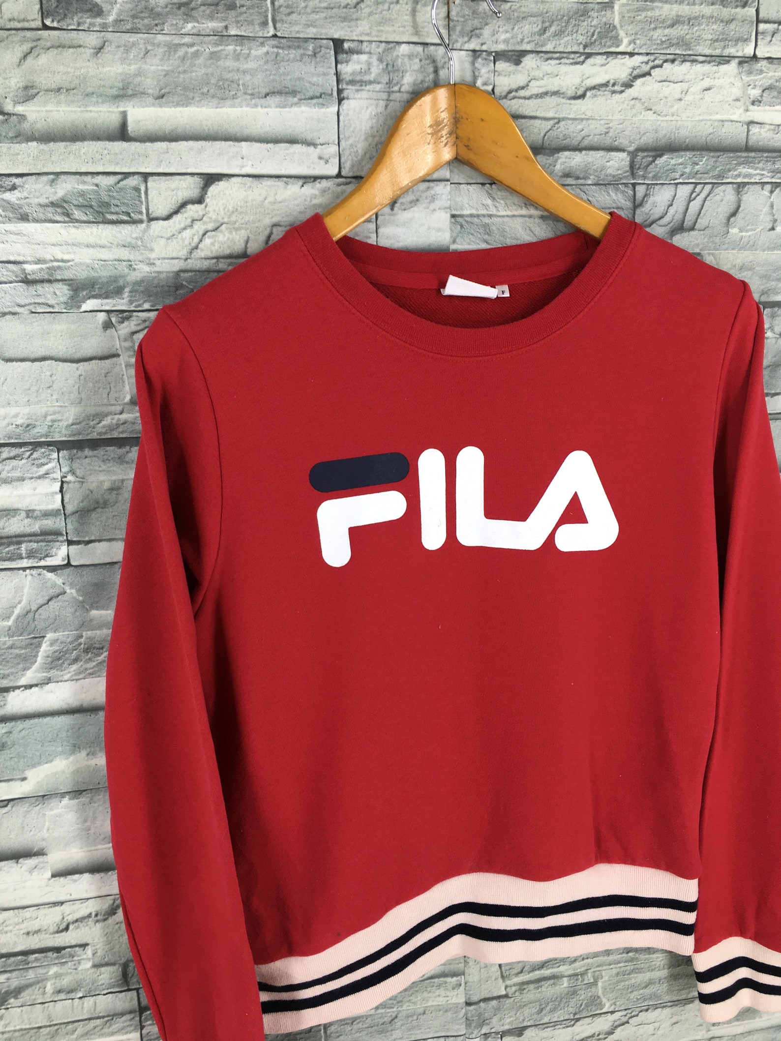 Fila Sweater Jumper Red Small Fila Italia Sportswear Sweater - Etsy UK