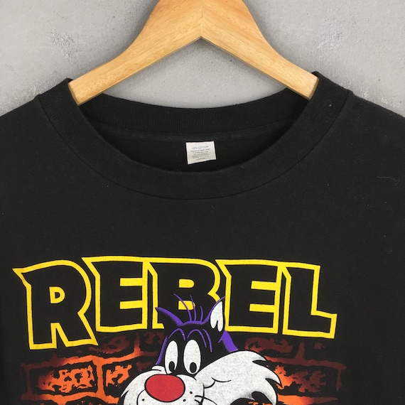 ヴィンテージ　ワーナー　シルベスター Tシャツ Vintage Looney Tunes Sylvester Black T Shirt Large 1992
