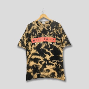 Vintage 90&#39;s Nike Town Portland Bleach Tie-Dye Tshirt Medium Nike Town Portland Shirt Nike Swoosh Nike Swoosh Sportswear Tees Size M