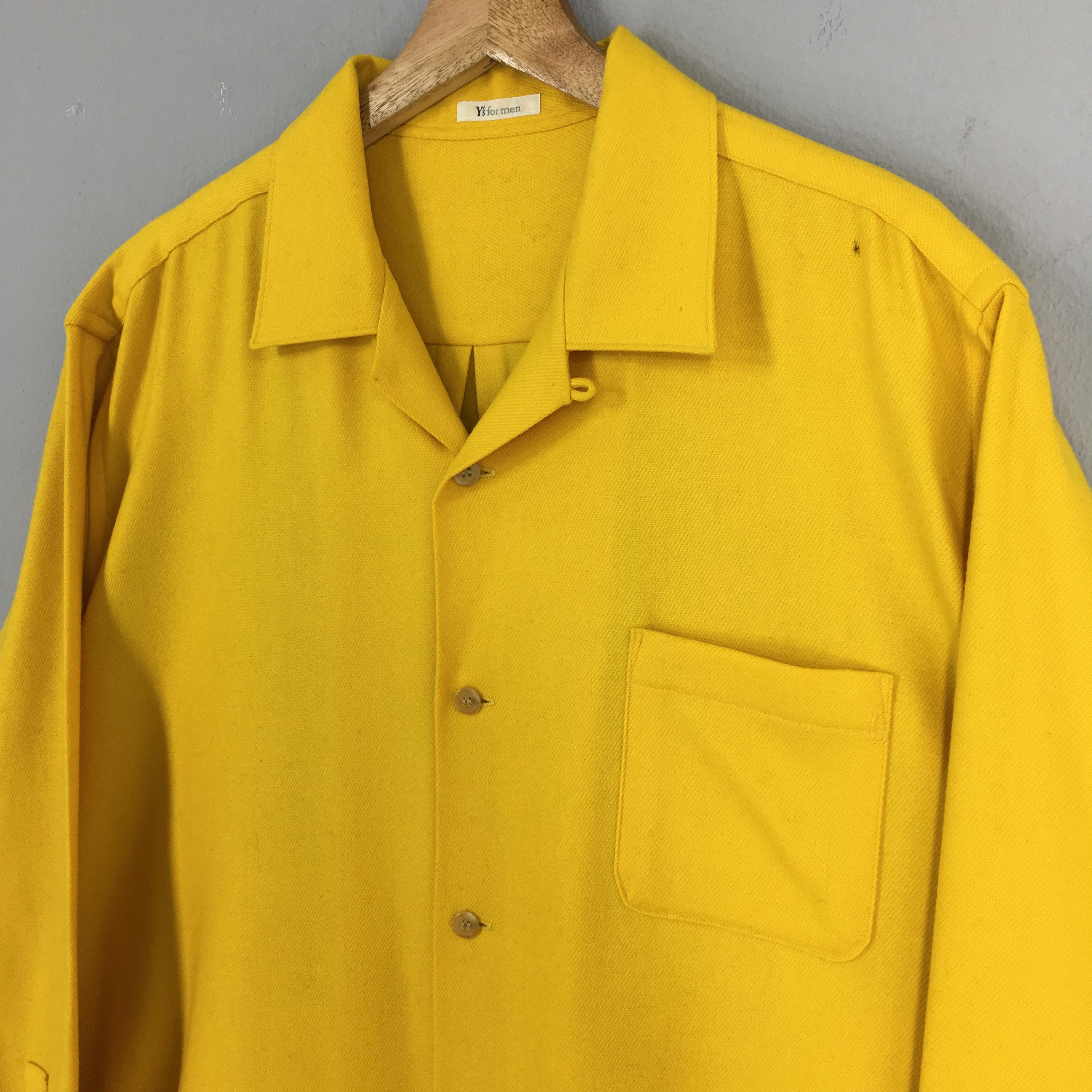 90s y’s for men yohji yamamoto 長袖シャツ Vintage Ys for Men Yohji Yamamoto Laine Wool Shirt Xlarge Ys