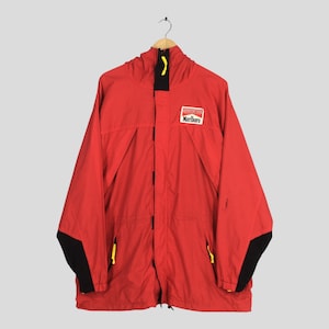 Vintage 90s Marlboro Adventure Team Jacket XLarge Marlboro Cigarettes Hoodie Outerwear Marlboro  Windbreaker Formula 1 Racing Coat Size XL