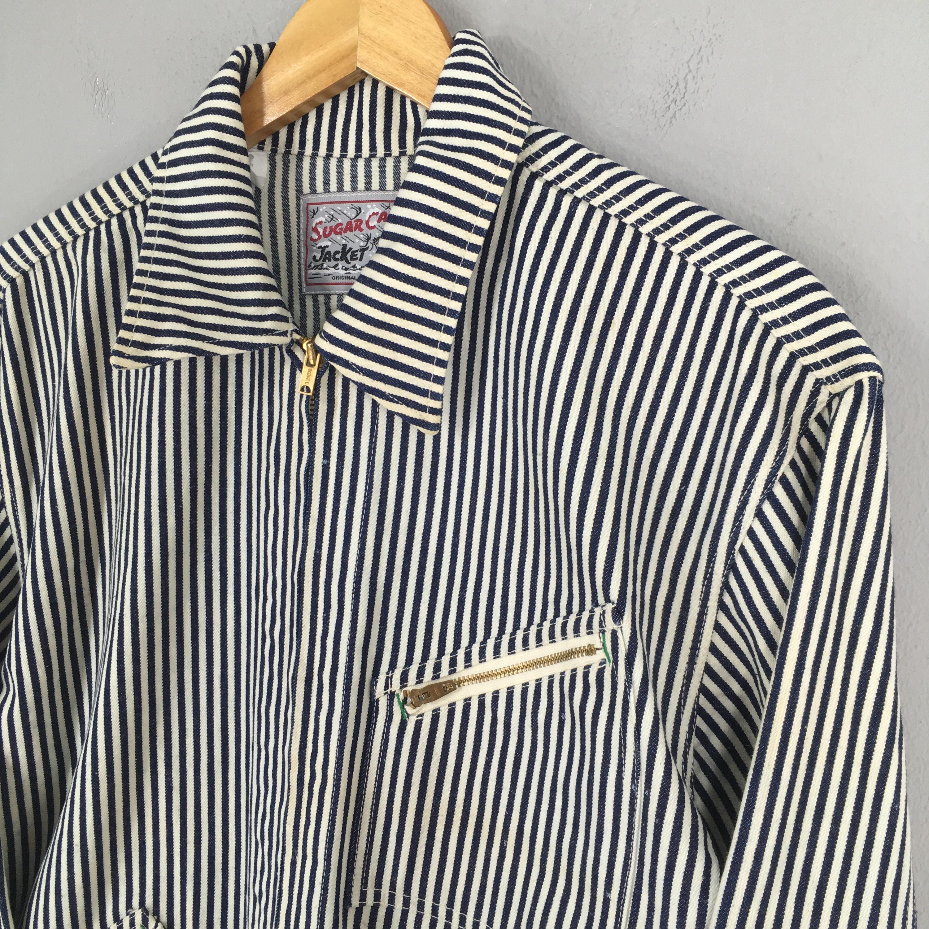 CAL O LINE ★美品★ HICKORY STRIPE JACKET Walk The Line In Cal O Line's Stripe Engineers Jacket