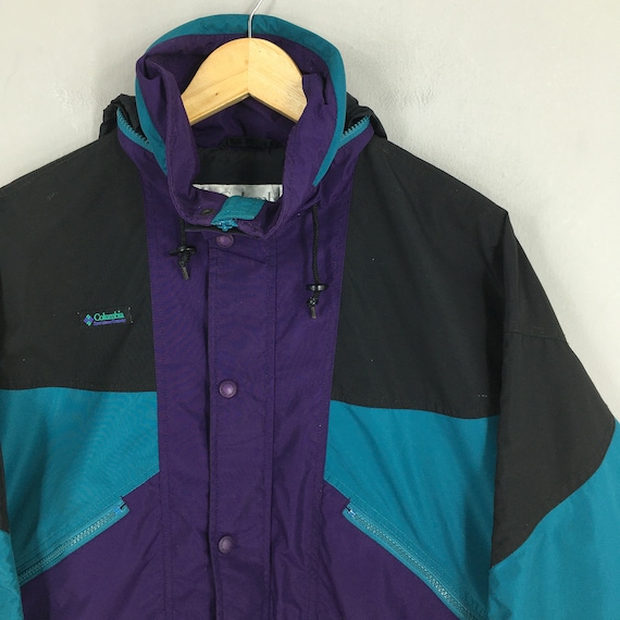 Vintage 90s Columbia Windbreaker Men Jacket Medium Columbia Usa