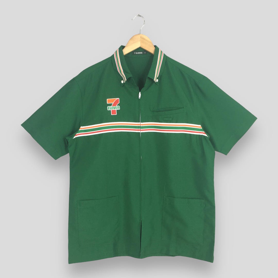 Vintage 7-eleven Workers Shirt Large Vintage 7 Eleven Convenience Store ...