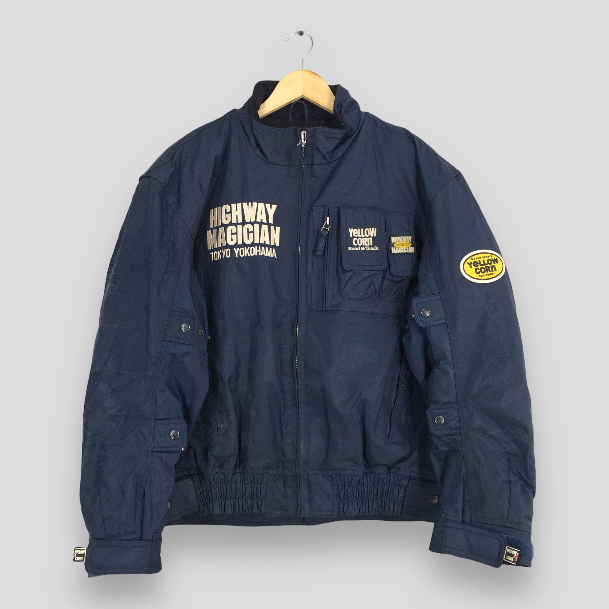 Vintage 90's Yellow Corn Motorsports Sledge Hammer Jacket Vintage 90's Yellow Corn Motorsports Sledge Hammer Jacket
