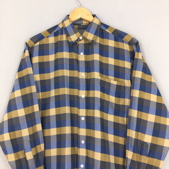 Vintage Christian Dior Tartan Checked Flannel Shirt Medium