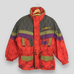Vintage 90s Seiller Snow Ski Wear Jacket Medium Seiller Snow Hoodie Bomber Goose Down Snow Gear Jacket Skiing Winter Wear Puffer Coat M