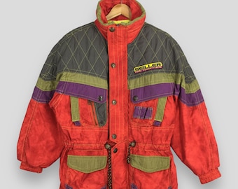 Vintage 90s Seiller Snow Ski Wear Jacket Medium Seiller Snow Hoodie Bomber Goose Down Snow Gear Jacket Skiing Winter Wear Puffer Coat M