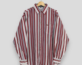 Vintage 80s Issey Miyake Stripes Multicolor Shirt Small IM Product