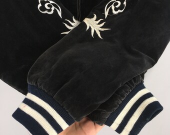 Vintage Sukajan Souvenir Tiger Head Bomber Jacket Medium