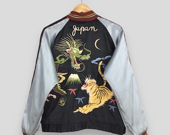 Vintage 80's Sukajan Tiger Yokosuka Souvenir Tiger Jacket