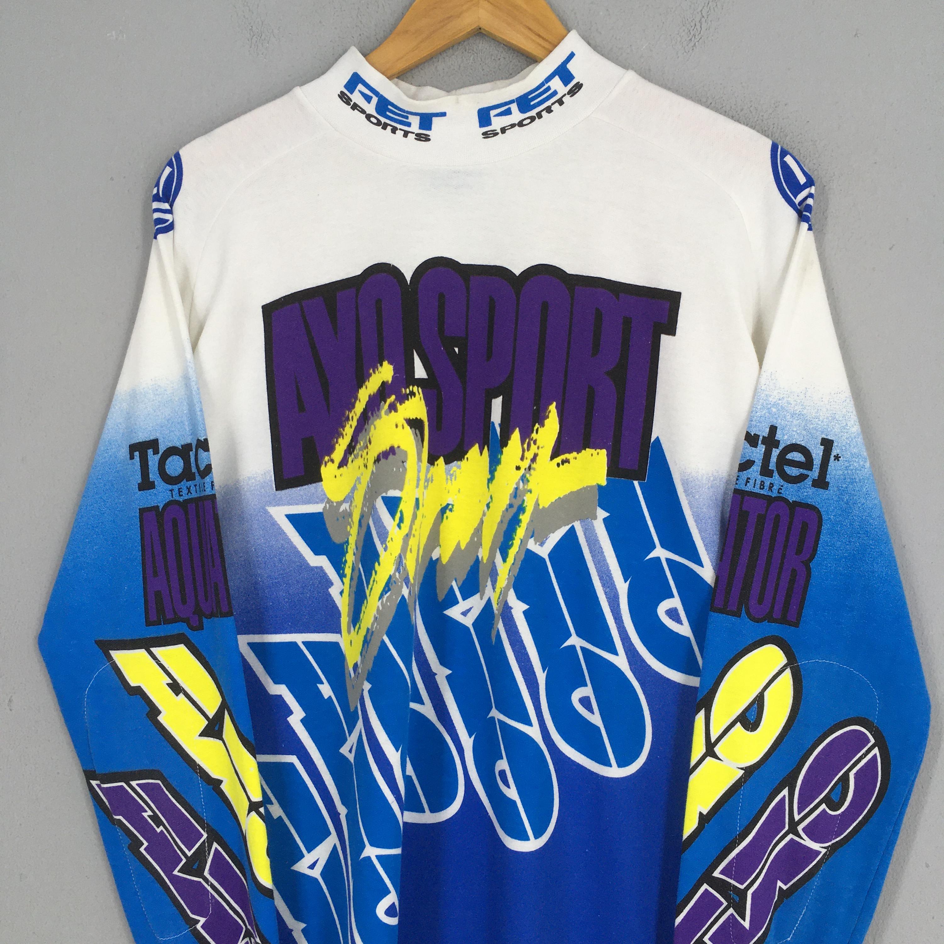 Vintage 1992 AXO Racing Force Multicolor Jersey Medium Axo Sports